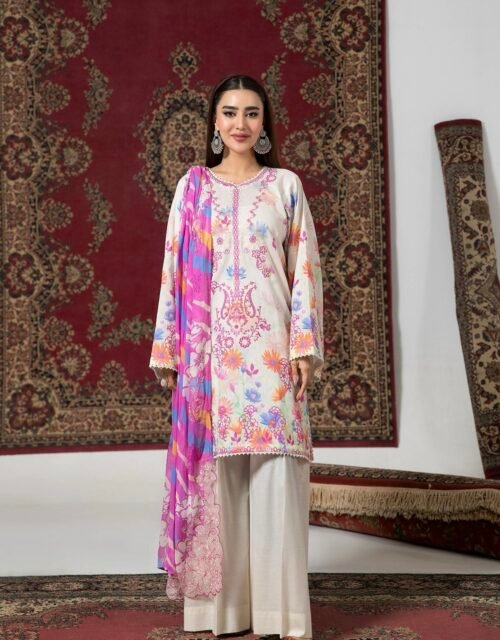 PREMIUM ZARIYAB by Gull Jee - Luxury Unstitched 3 Piece Exclusive Embroidered Lawn Collection - A10