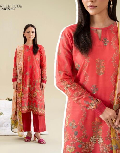 POPINN By Gull Jee - Premium Unstitched 3 Piece Fancy Printed Lawn Collection Vol. 7 - A02