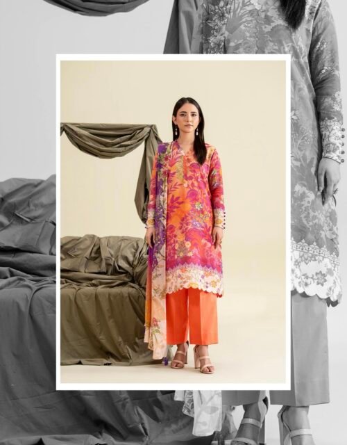 POPINN By Gull Jee - Premium Unstitched 3 Piece Fancy Printed Lawn Collection Vol. 7 - A06