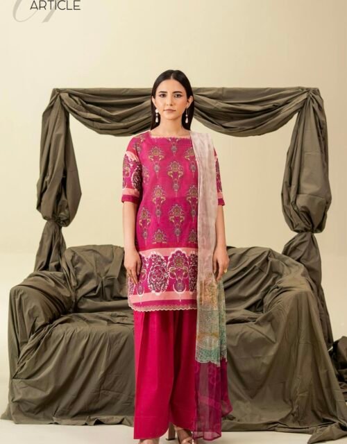 POPINN By Gull Jee - Premium Unstitched 3 Piece Fancy Printed Lawn Collection Vol. 7 - A07