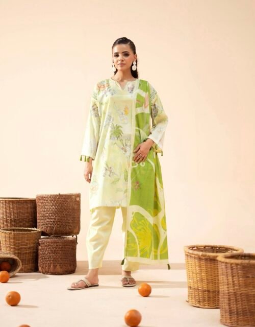 POPINN By Gull Jee - Premium Unstitched 3 Piece Printed Lawn Collection Vol. 9 - A07
