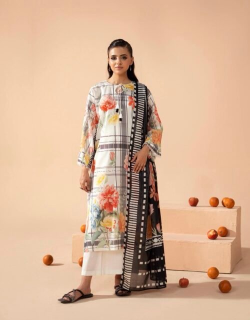 POPINN By Gull Jee - Premium Unstitched 3 Piece Printed Lawn Collection Vol. 9 - A08
