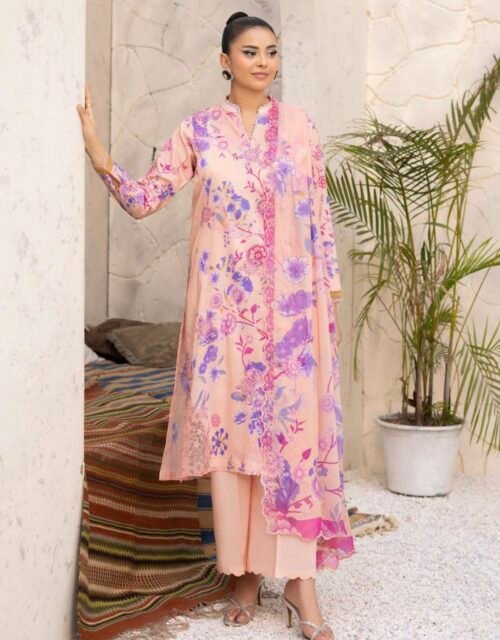MISHAAL By Gull Jee - 3 PIECE UNSTITCHED EMBROIDERED LAWN EDITION - A02