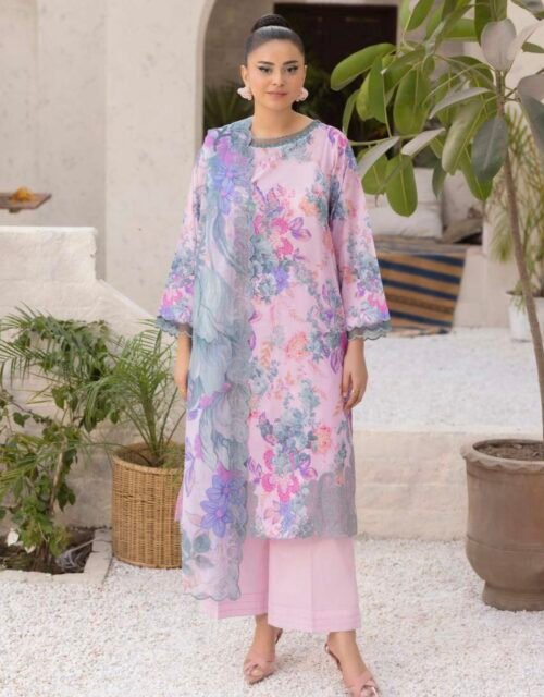 MISHAAL By Gull Jee - 3 PIECE UNSTITCHED EMBROIDERED LAWN EDITION - A04