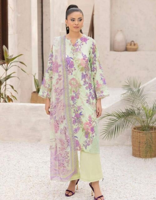 MISHAAL By Gull Jee - 3 PIECE UNSTITCHED EMBROIDERED LAWN EDITION - A05