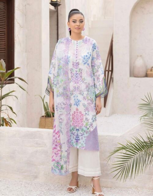 MISHAAL By Gull Jee - 3 PIECE UNSTITCHED EMBROIDERED LAWN EDITION - A06