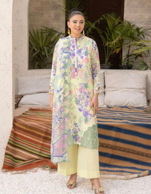 MISHAAL By Gull Jee - 3 PIECE UNSTITCHED EMBROIDERED LAWN EDITION - A09