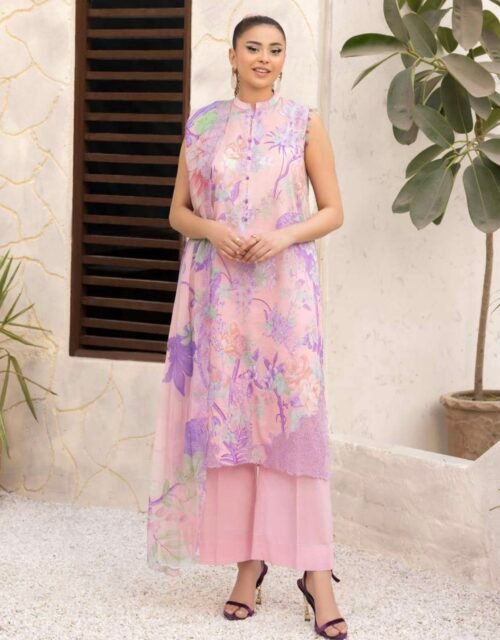 MISHAAL By Gull Jee - 3 PIECE UNSTITCHED EMBROIDERED LAWN EDITION - A10