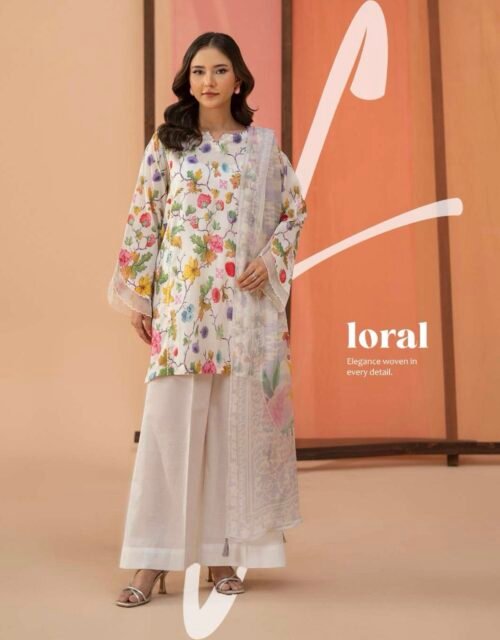 JAZMIN BY GULL JEE - Unstitched 3 Piece Digital Printed Lawn Collection - A07