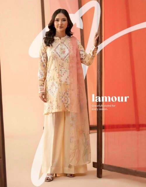 JAZMIN BY GULL JEE - Unstitched 3 Piece Digital Printed Lawn Collection - A08