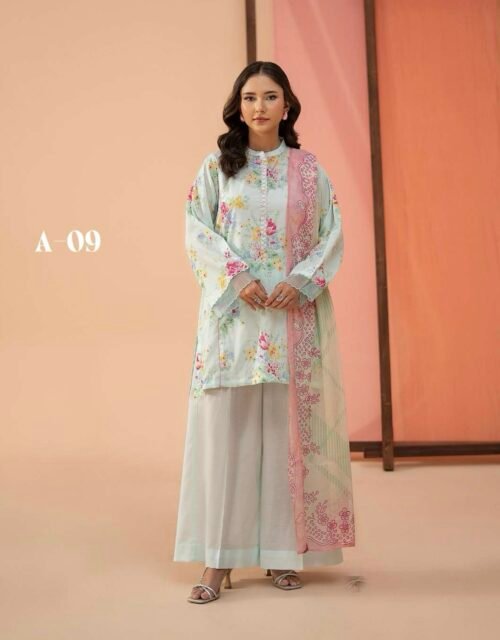 JAZMIN BY GULL JEE - Unstitched 3 Piece Digital Printed Lawn Collection - A09