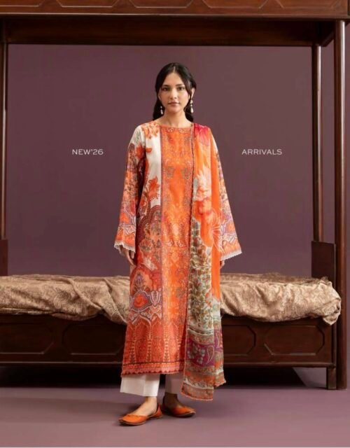 GUL E ZAR BY GULL JEE - Unstitched 3 Piece Digital Printed Lawn Collection - A02
