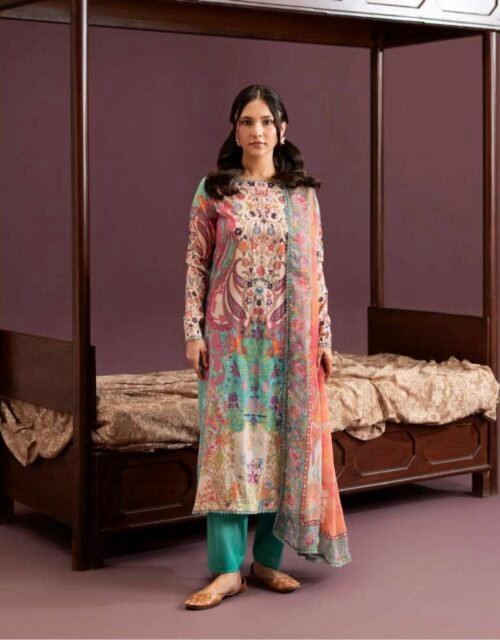 GUL E ZAR BY GULL JEE - Unstitched 3 Piece Digital Printed Lawn Collection - A03