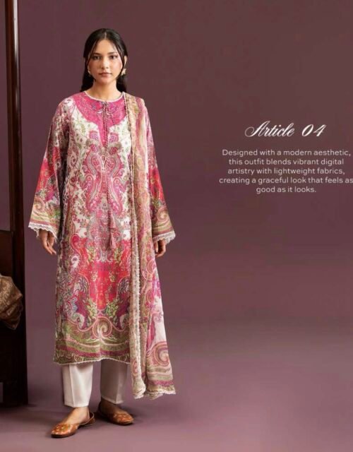 GUL E ZAR BY GULL JEE - Unstitched 3 Piece Digital Printed Lawn Collection - A04