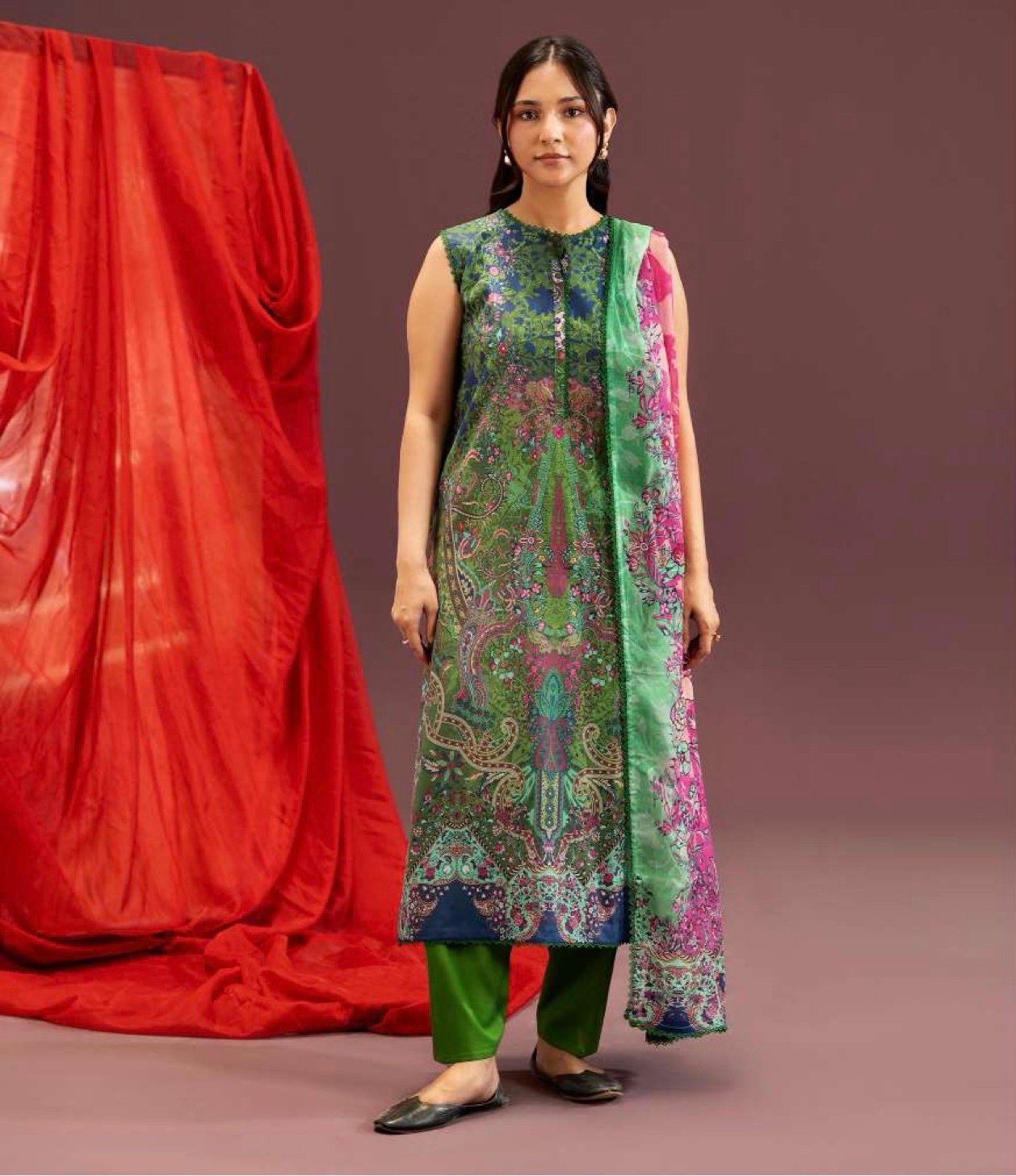 GUL E ZAR BY GULL JEE - Unstitched 3 Piece Digital Printed Lawn Collection - A10