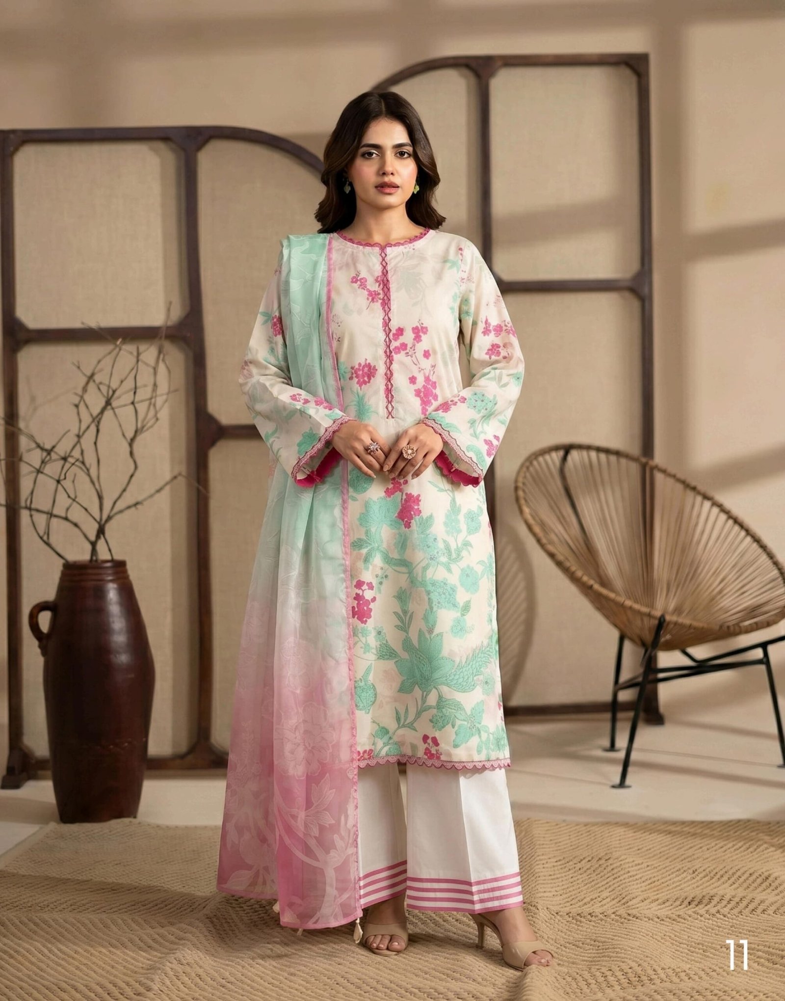 SUNRISE BY GULL JEE - Unstitched 3 Piece Digital Printed Lawn Collection - A11