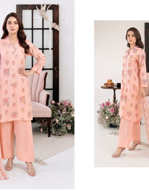 Parisa By Tawakkal Fabrics - Unstitched Exclusive Panni Work Embroidered 3 Piece Cambric Collection — D-4638