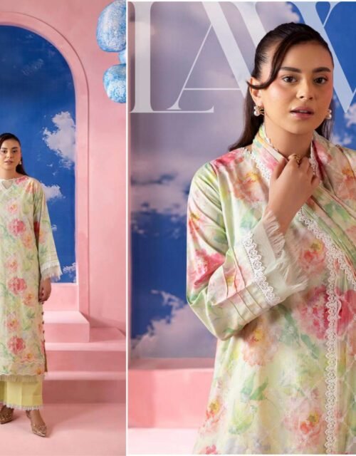 MUSFIRA by Gull Jee - Luxury Unstitched 3 Piece Exclusive Embroidered Lawn Collection - A01