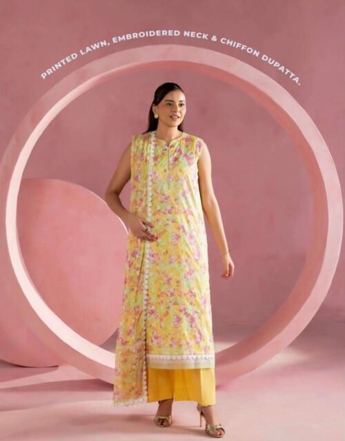 MUSFIRA by Gull Jee - Luxury Unstitched 3 Piece Exclusive Embroidered Lawn Collection - A05