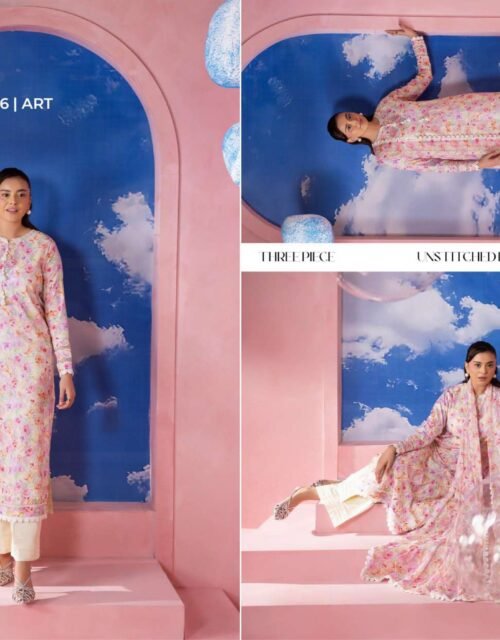 MUSFIRA by Gull Jee - Luxury Unstitched 3 Piece Exclusive Embroidered Lawn Collection - A06