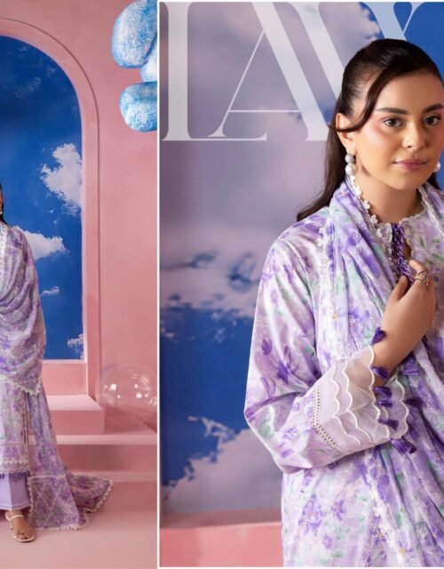 MUSFIRA by Gull Jee - Luxury Unstitched 3 Piece Exclusive Embroidered Lawn Collection - A07