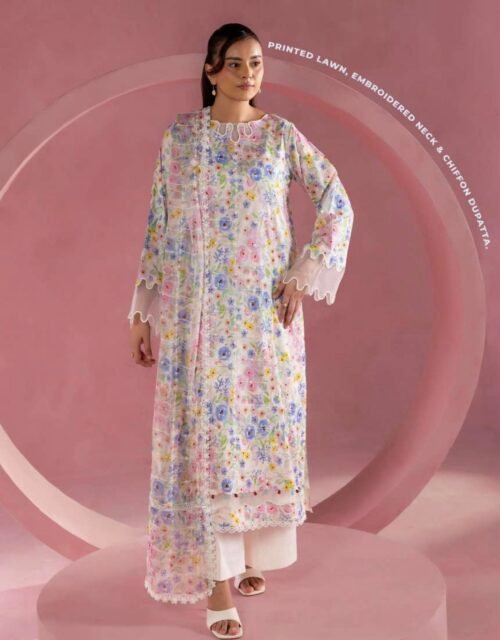 MUSFIRA by Gull Jee - Luxury Unstitched 3 Piece Exclusive Embroidered Lawn Collection - A08