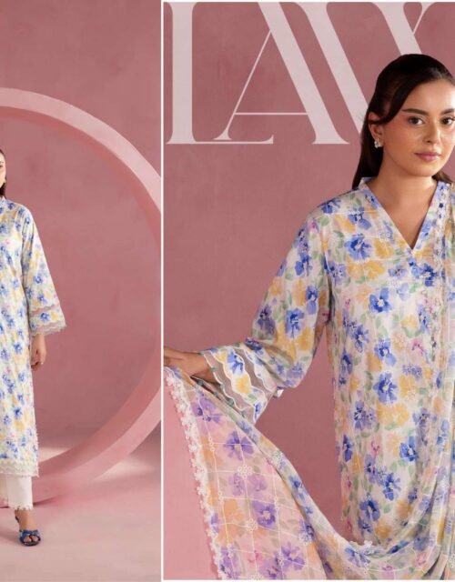 MUSFIRA by Gull Jee - Luxury Unstitched 3 Piece Exclusive Embroidered Lawn Collection - A10