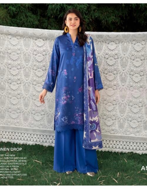 GULL E SARD BY GULL JEE - Unstitched 3 Piece Digital Printed Linen Winter Edition - A05