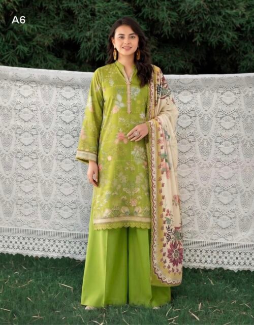 GULL E SARD BY GULL JEE - Unstitched 3 Piece Digital Printed Linen Winter Edition - A06