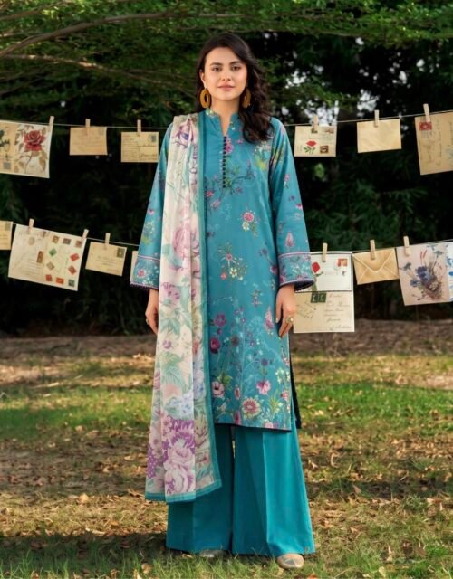 GULL E SARD BY GULL JEE - Unstitched 3 Piece Digital Printed Linen Winter Edition - A08